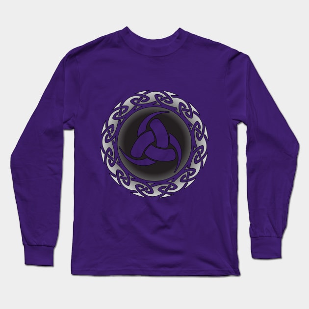 Triskele-Triple Horn of Odin Long Sleeve T-Shirt by In_Design_We_Trust